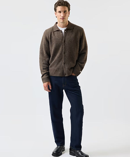 Archive Soft Knitted Collared Cardigan