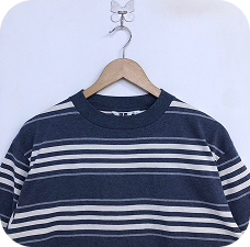 Uniqlo Stripe Oversize Tshirt