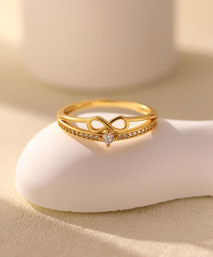 Lulu Dainty Twist Adjustable Ring