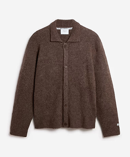 Archive Soft Knitted Collared Cardigan