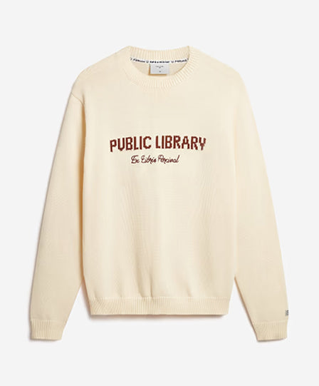 Public Library Knitted Crew Jumper