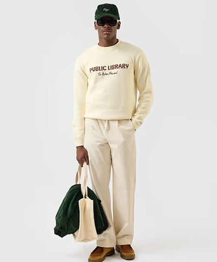 Public Library Knitted Crew Jumper