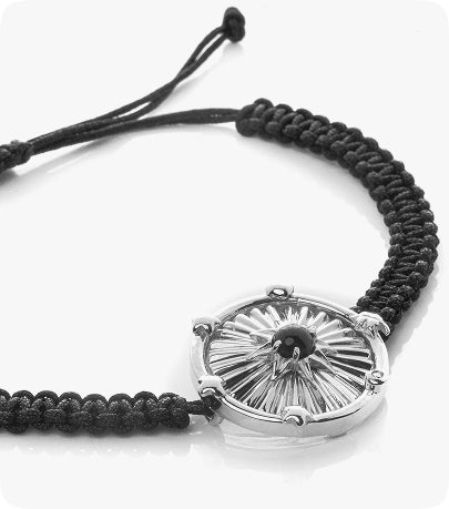 Silver Bracelet with Onyx