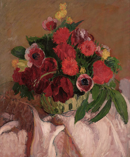 Flowers in a vase on a table