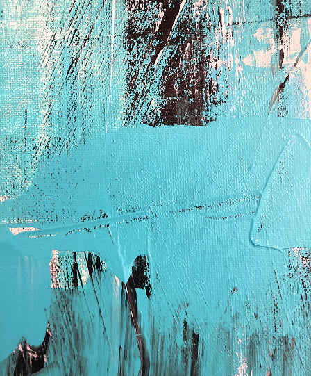 An abstract painting of blue
